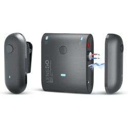 LENSGO 318C II 2.4GHz Dual Clip on Wireless Lavalier Microphone LENSGO 318C II 2.4GHz Dual Clip on Wireless Lavalier Microphone